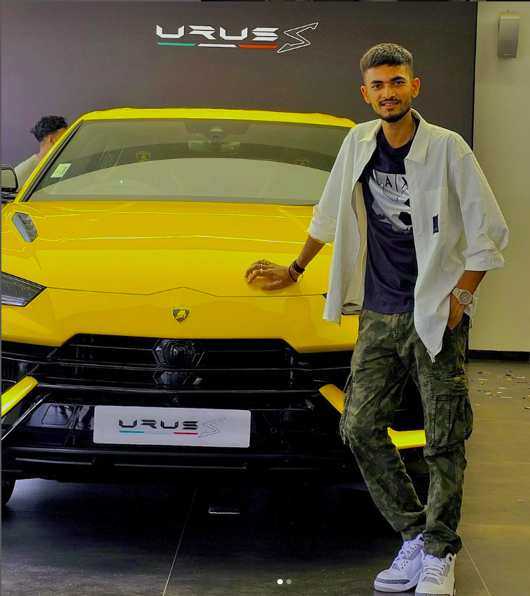 Anurag Dwivedi with his Lamborgini